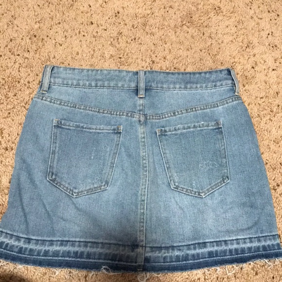 High Waisted Jean Skirt - Picture 3 of 3